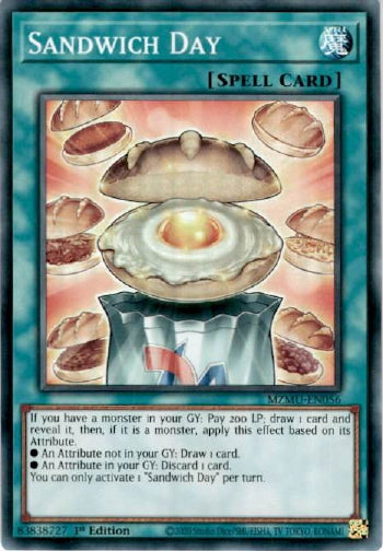 Sandwich Day - (MZMU-EN056) - [Super Rare] 1st Edition