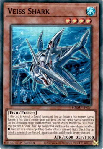 Veiss Shark - (MZMU-EN034) - [Super Rare] 1st Edition