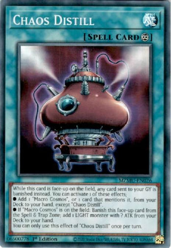 Chaos Distill - (MZMU-EN026) - [Super Rare] 1st Edition