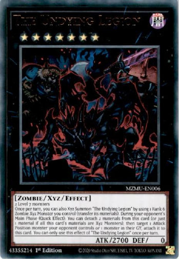 The Undying Legion - (MZMU-EN006) - [Ultra Rare] 1st Edition