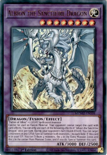 Albion the Sanctifire Dragon - (MZMU-EN101) - [Ultra Rare] 1st Edition