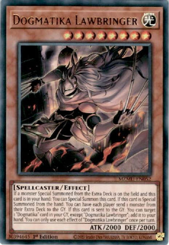 Dogmatika Lawbringer - (MZMU-EN052) - [Ultra Rare] 1st Edition