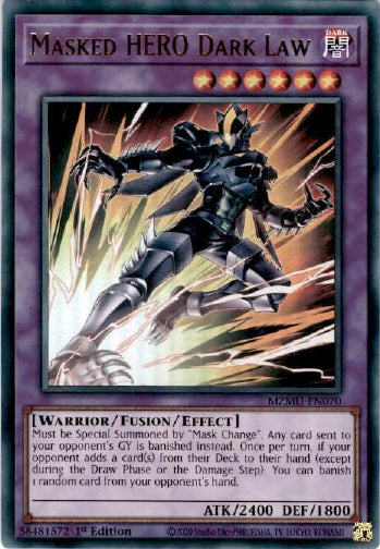 Masked HERO Dark Law - (MZMU-EN070) - [Ultra Rare] 1st Edition