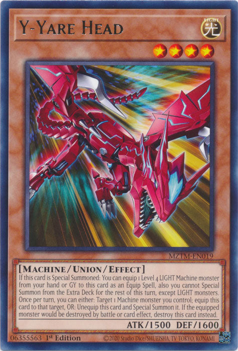 Y-Yare Head - MZTM-EN019 - Rare 1st Edition