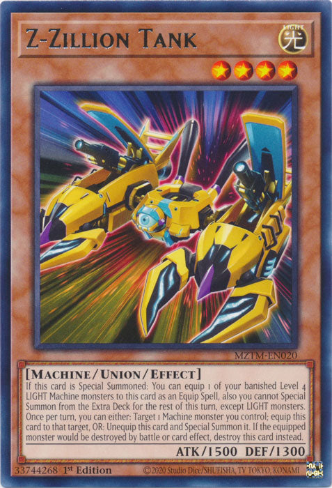 Z-Zillion Tank - MZTM-EN020 - Rare 1st Edition