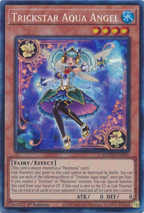 [COLLECTOR'S RARE] Trickstar Aqua Angel - MZTM-EN026 -  1st Edition