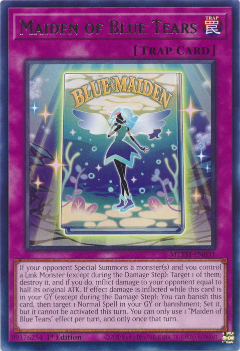 Maiden of Blue Tears - MZTM-EN031 - Rare 1st Edition