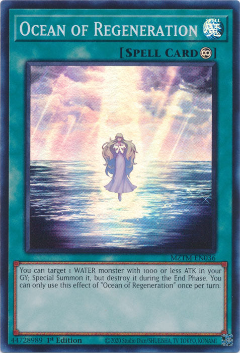 Ocean of Regeneration - MZTM-EN036 - Super Rare 1st Edition