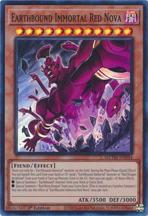 Earthbound Immortal Red Nova - MZTM-EN044 - Super Rare 1st Edition