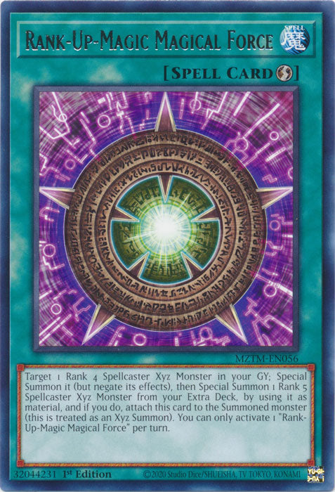 Rank-Up-Magic Magical Force - MZTM-EN056 - Rare 1st Edition