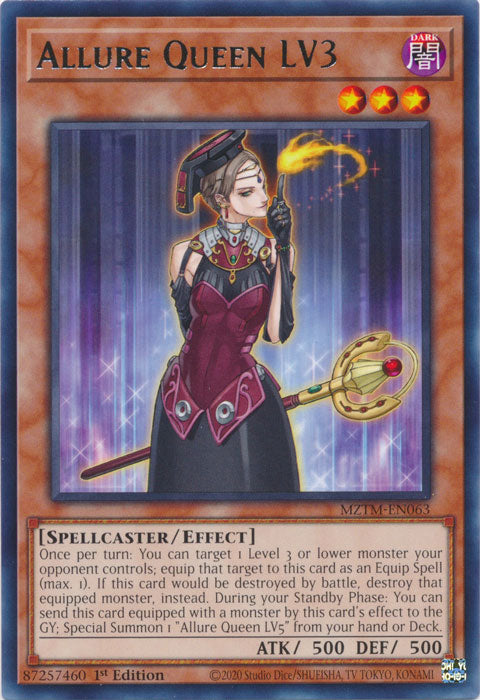 Allure Queen LV3 - MZTM-EN063 - Rare 1st Edition