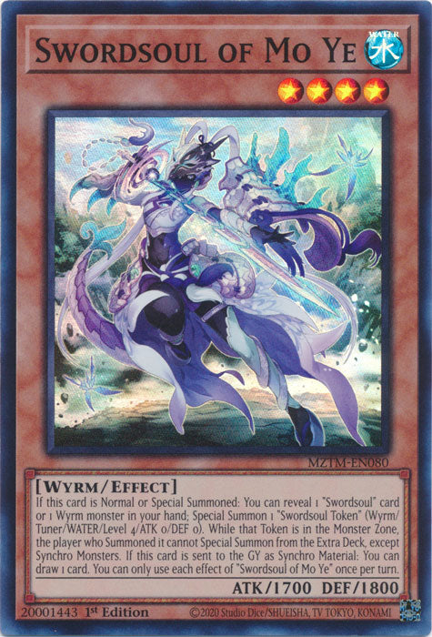Swordsoul of Mo Ye - MZTM-EN080 - Super Rare 1st Edition