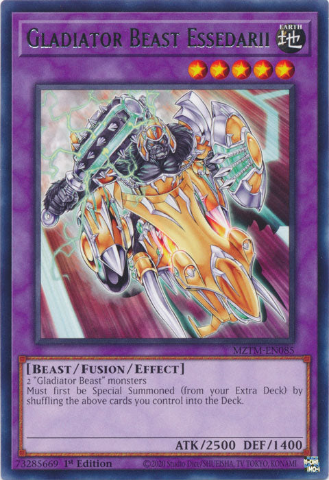 Gladiator Beast Essedarii - MZTM-EN085 - Rare 1st Edition