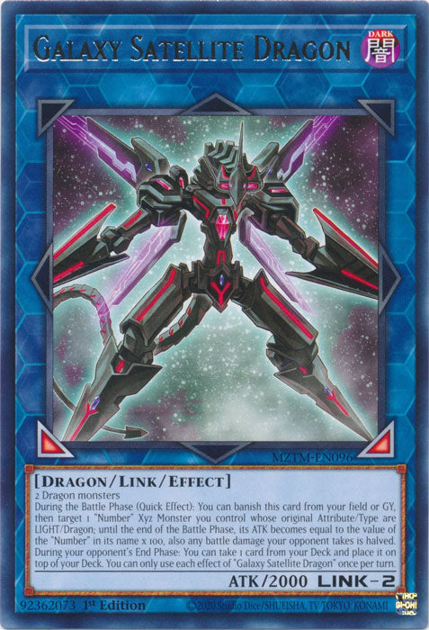 Galaxy Satellite Dragon - MZTM-EN096 - Rare 1st Edition