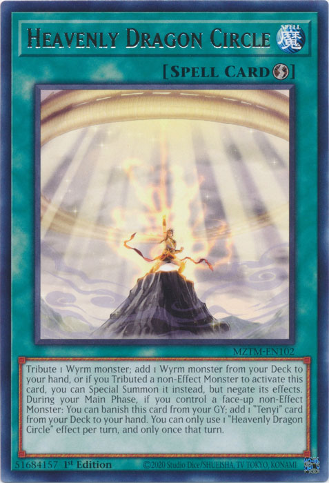 Heavenly Dragon Circle - MZTM-EN102 - Rare 1st Edition