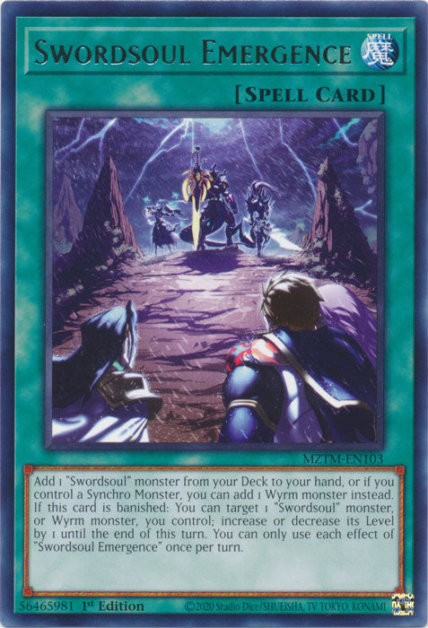 Swordsoul Emergence - MZTM-EN103 - Rare 1st Edition