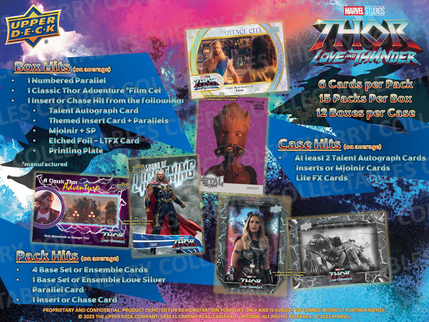 2023 Upper Deck Marvel Studios Thor: Love and Thunder Hobby Box