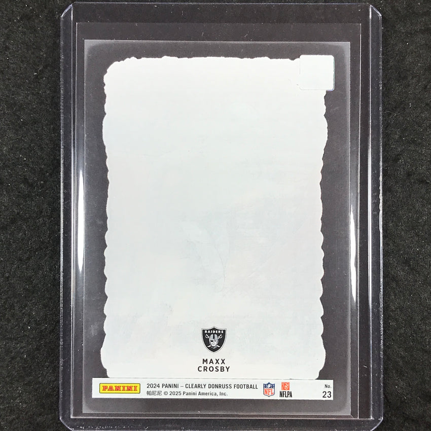2024 Clearly Donruss Football MAXX CROSBY Downtown SSP #23