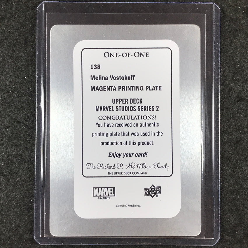 2024 Marvel Studios Series 2 RACHEL WEISZ MELINA Printing Plate Magenta 1/1 #138