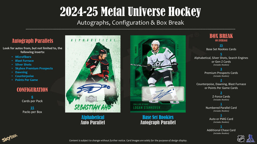 2024-25 Upper Deck Metal Universe Hockey Hobby Box