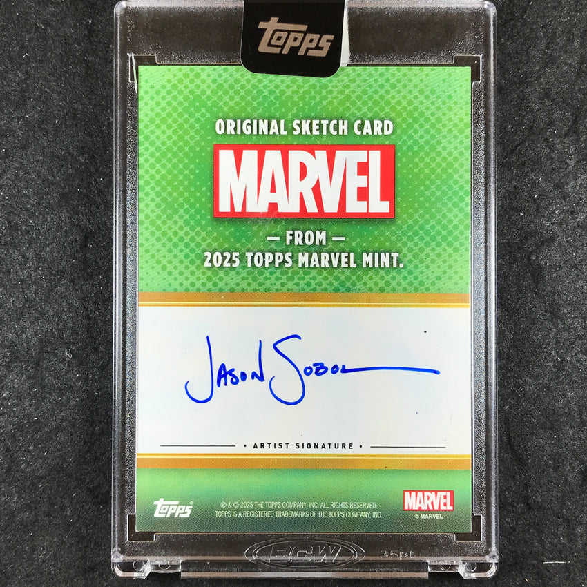 2025 Topps Marvel Mint MOON KNIGHT Original Artist Sketch Card 1/1 JASON SOBOL