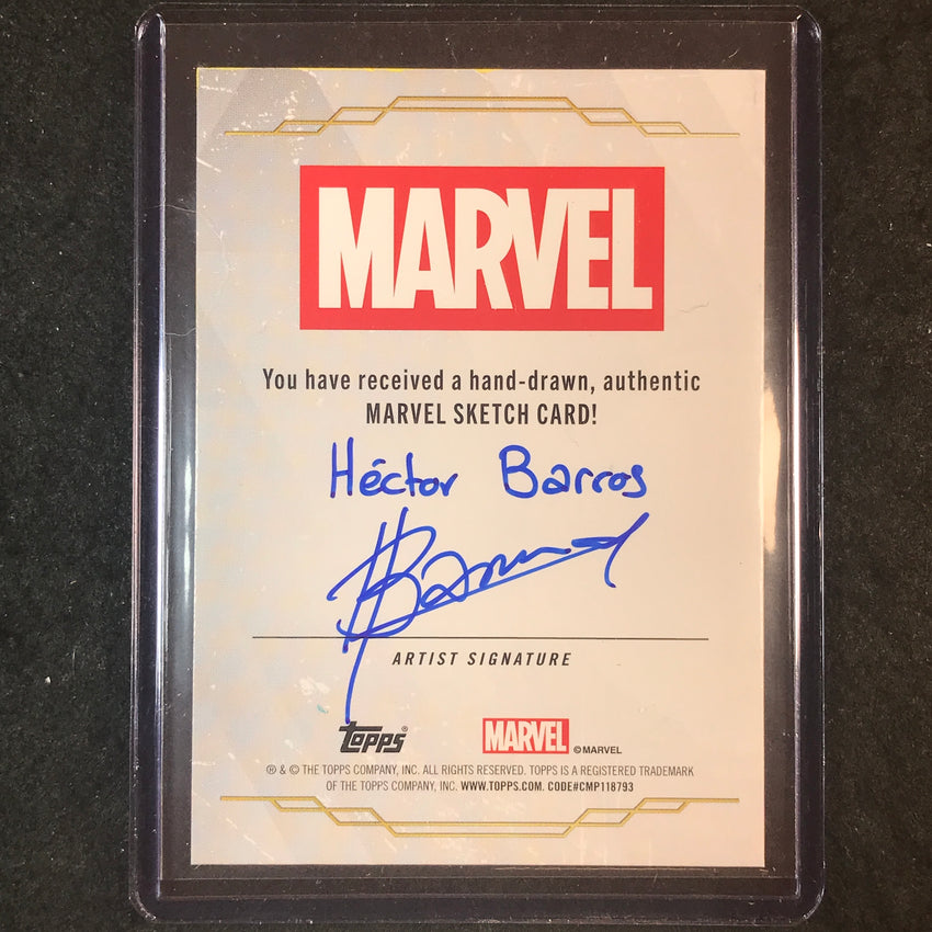 2025 Topps Chrome Marvel Studios MOON KNIGHT Artist Sketch 1/1 HECTOR BARROS