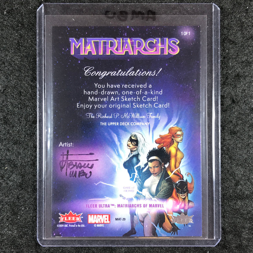 2024 Matriarchs of Marvel MYSTIQUE Artist Sketch 1/1 FABIANO AMBU