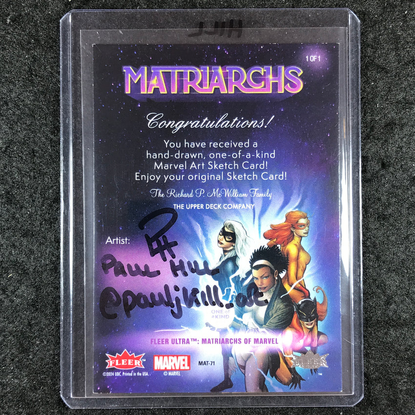 2024 Matriarchs of Marvel MYSTIQUE Artist Sketch 1/1 PAUL HILL