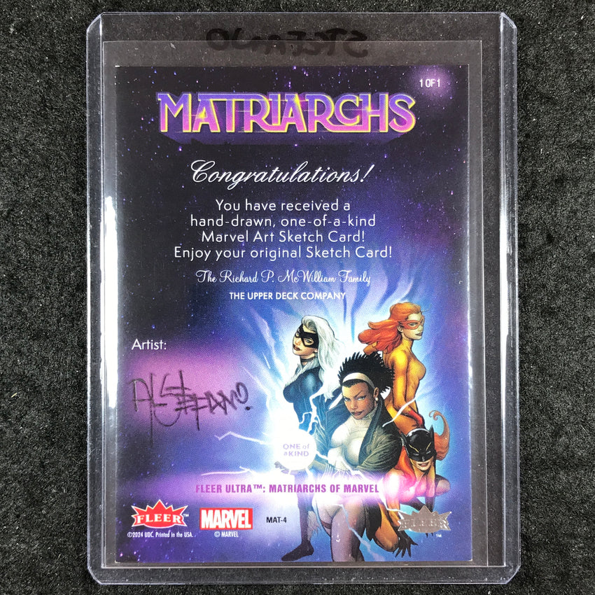2024 Matriarchs of Marvel MYSTIQUE Artist Sketch 1/1 AL STEFANO