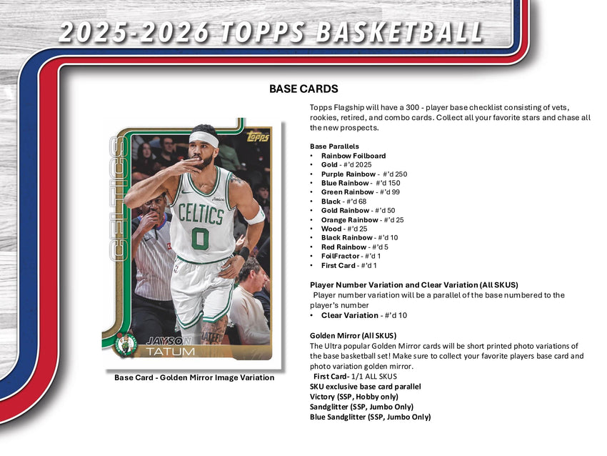2025-26 Topps Basketball Hobby Box (Back Order)