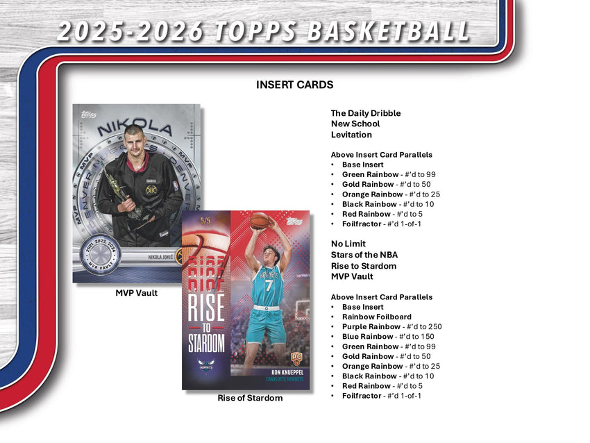2025-26 Topps Basketball Hobby Box (Back Order)