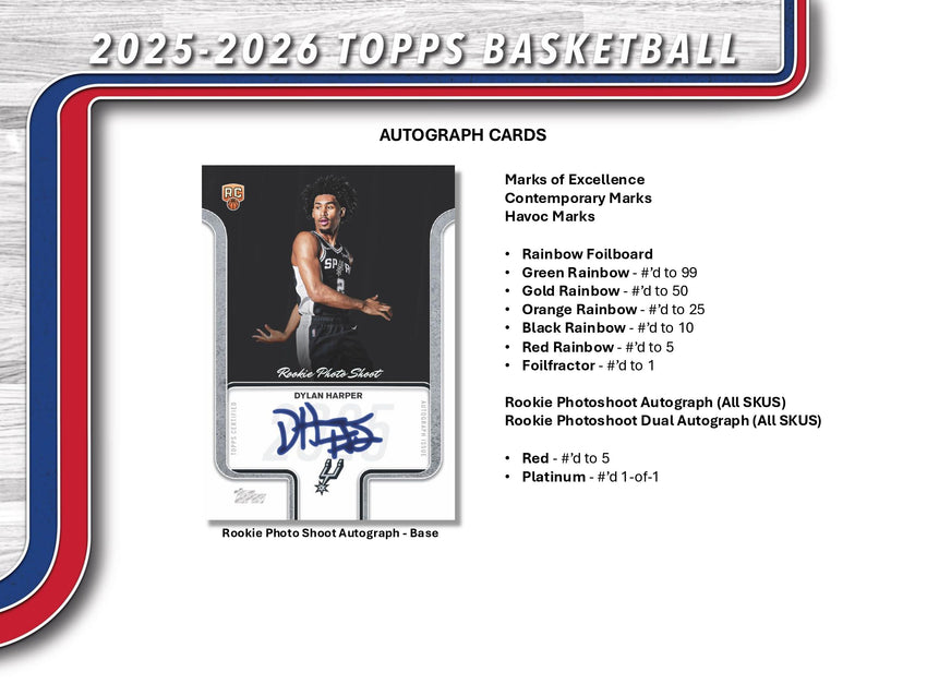 2025-26 Topps Basketball Hobby Box (Back Order)