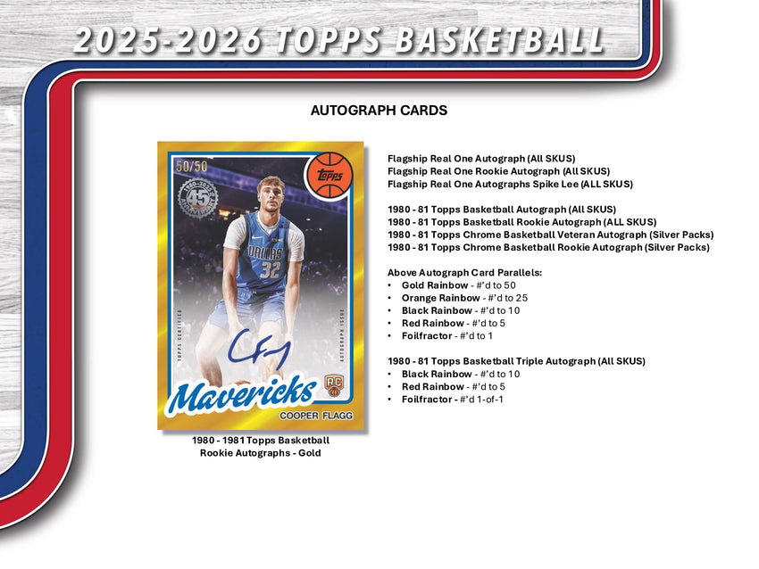 2025-26 Topps Basketball Hobby Box (Back Order)