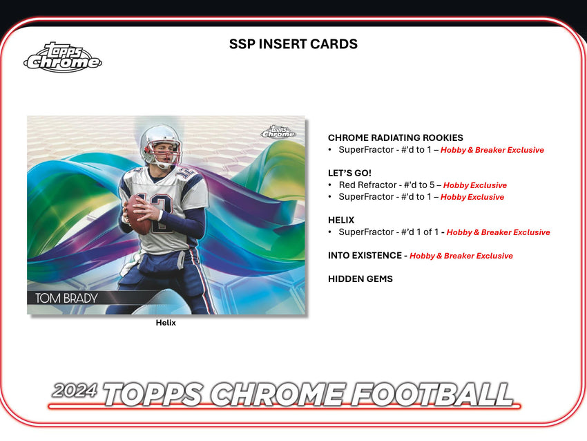 2024 Topps Chrome Football Hobby Box