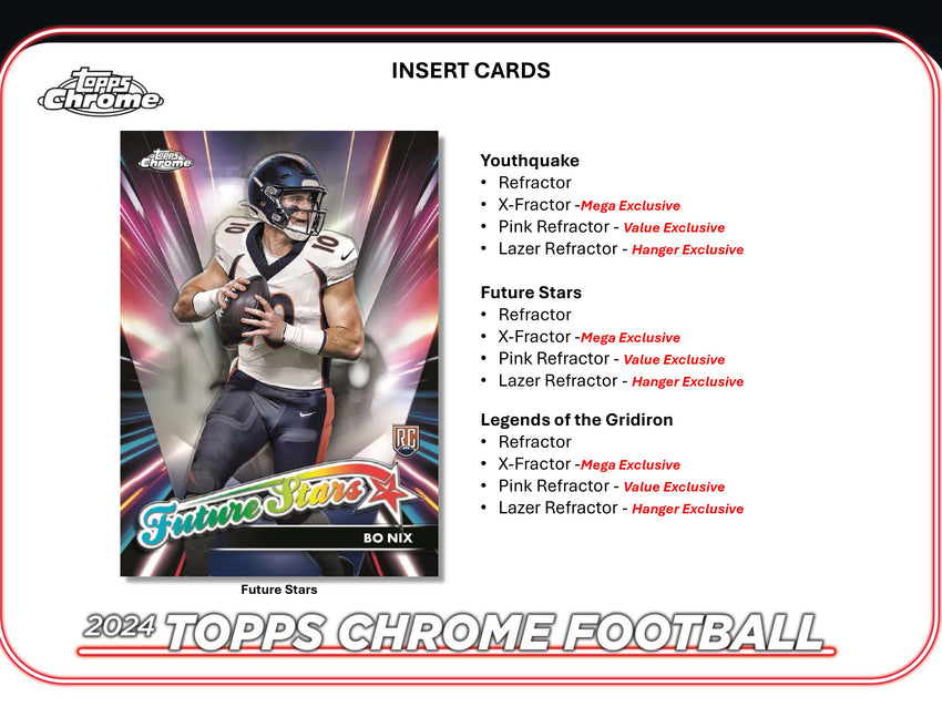 2024 Topps Chrome Football 7-Pack Blaster Box