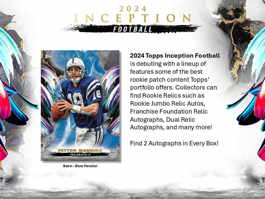 2024 Topps Inception Football Hobby 1 Box Opening - #30508・Team Based (Dec 01 4pm)
