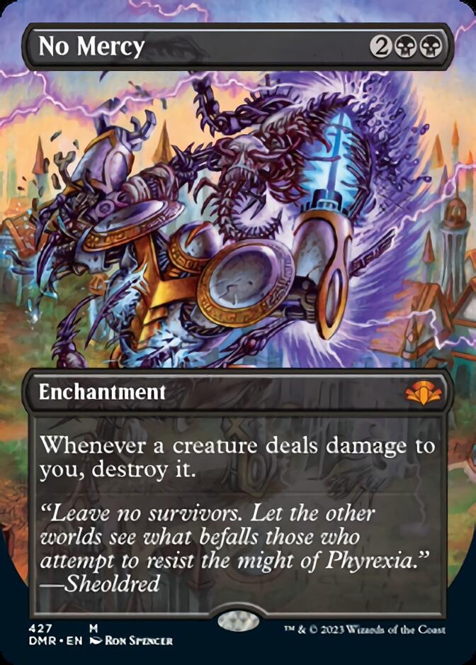 FOIL BORDERLESS No Mercy #427 - Mythic Dominaria Remastered