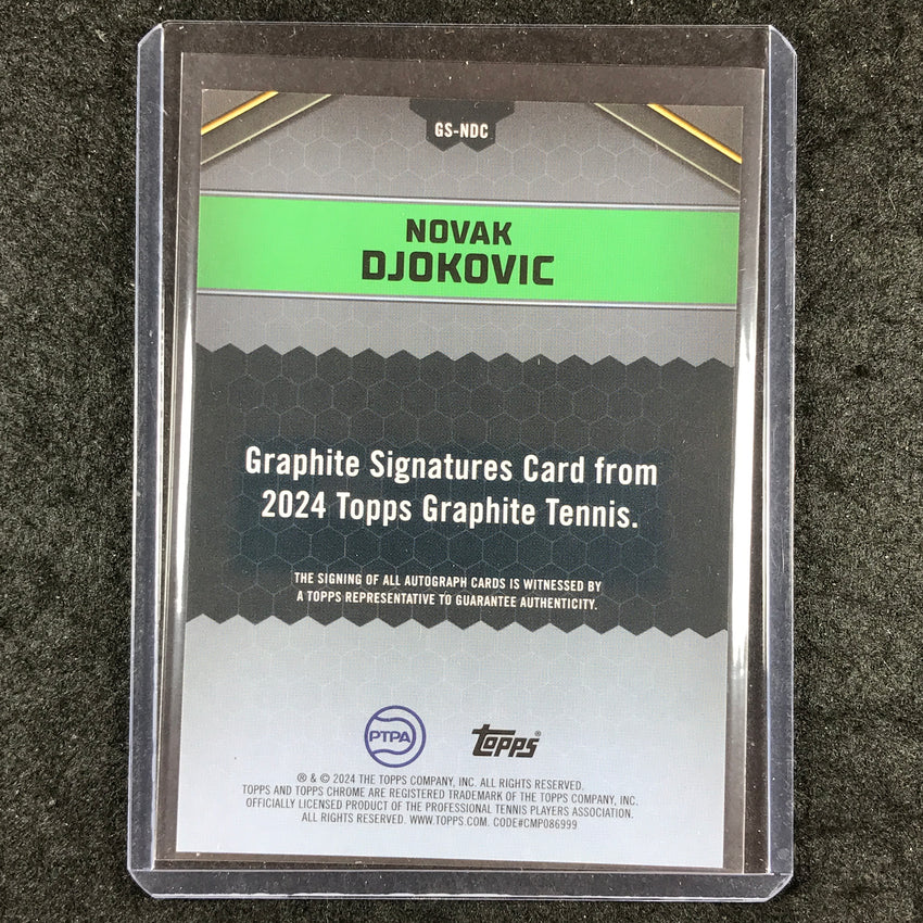 2024 Topps Graphite Tennis NOVAK DJOKOVIC Graphite Signatures Auto Green 19/75