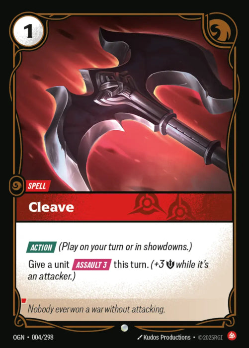 PLAYSET (3) 3x Cleave  - 004/298 - Common -  Riftbound - Origins