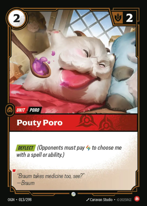 PLAYSET (3) 3x Pouty Poro  - 013/298 - Common -  Riftbound - Origins
