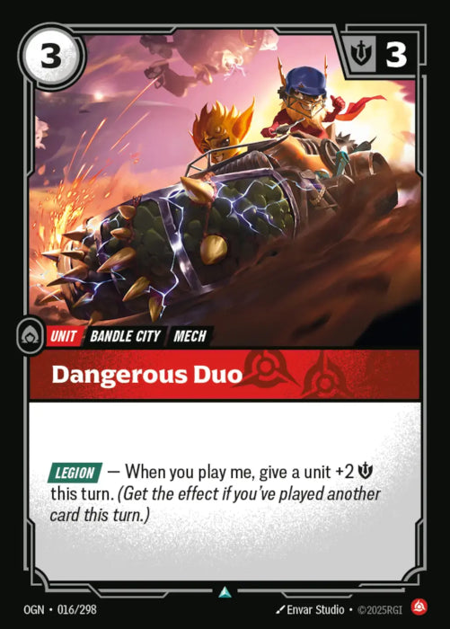 [ FOIL ] Dangerous Duo  - 016/298 - FOIL Uncommon -  Riftbound - Origins
