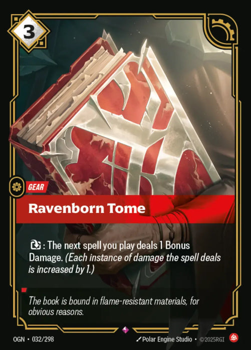 Ravenborn Tome  - 032/298 - Rare -  Riftbound - Origins