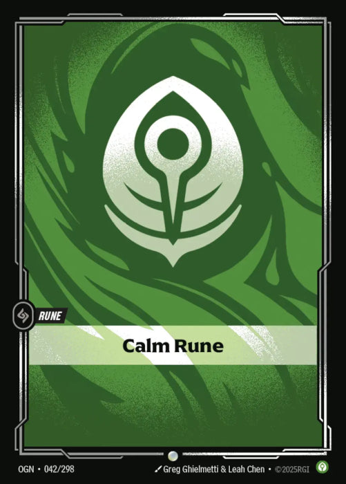 PLAYSET (3) 3x Calm Rune  - 042/298 - Common -  Riftbound - Origins