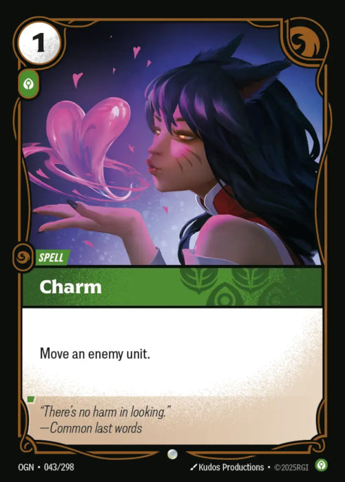 PLAYSET (3) 3x Charm  - 043/298 - Common -  Riftbound - Origins