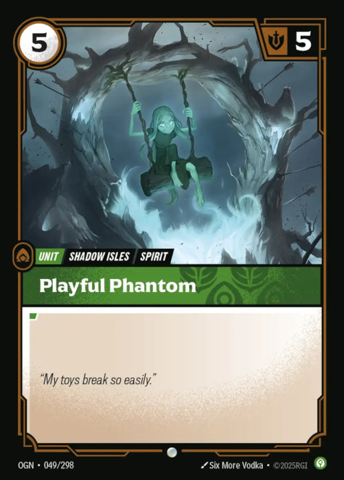PLAYSET (3) 3x Playful Phantom  - 049/298 - Common -  Riftbound - Origins