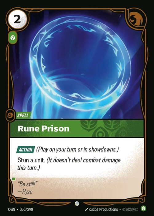 PLAYSET (3) 3x Rune Prison  - 050/298 - Common -  Riftbound - Origins