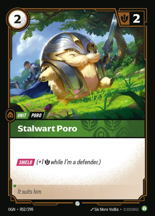 PLAYSET (3) 3x Stalwart Poro  - 052/298 - Common -  Riftbound - Origins