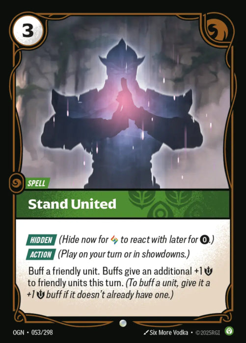 PLAYSET (3) 3x Stand United  - 053/298 - Common -  Riftbound - Origins