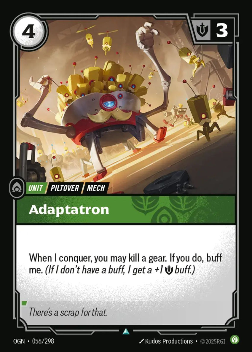 PLAYSET (3) 3x Adaptatron  - 056/298 - Uncommon -  Riftbound - Origins