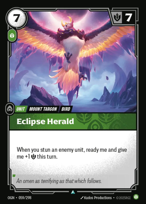 PLAYSET (3) 3x Eclipse Herald  - 059/298 - Uncommon -  Riftbound - Origins